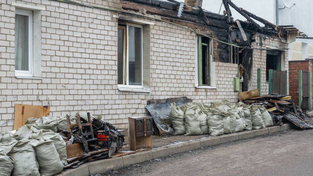Professional Fire Damage Removal technician working in Renton, WA